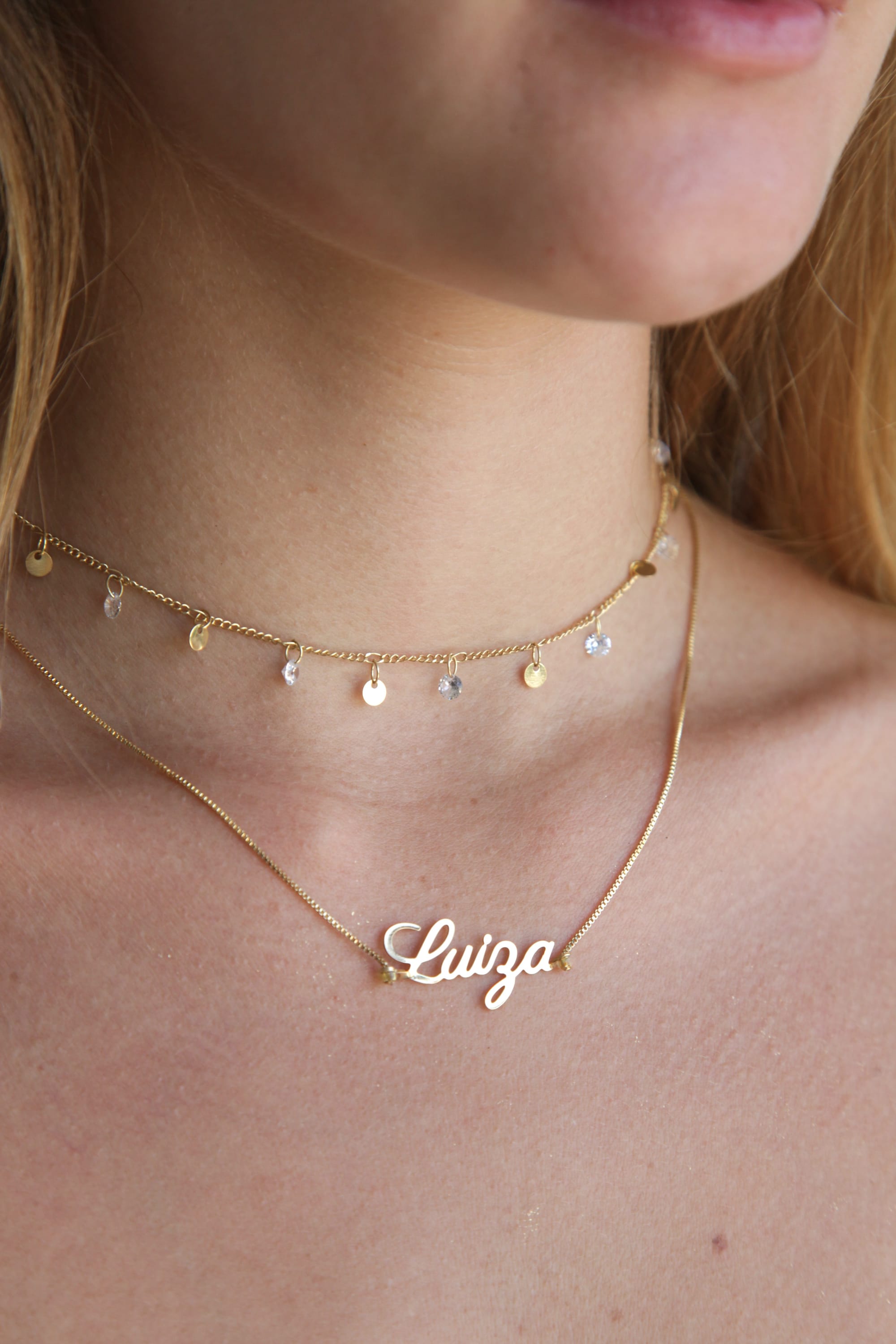 Choker Estrelinhas Dourada: 3 milésimos ouro 18k — Plaka Acessórios