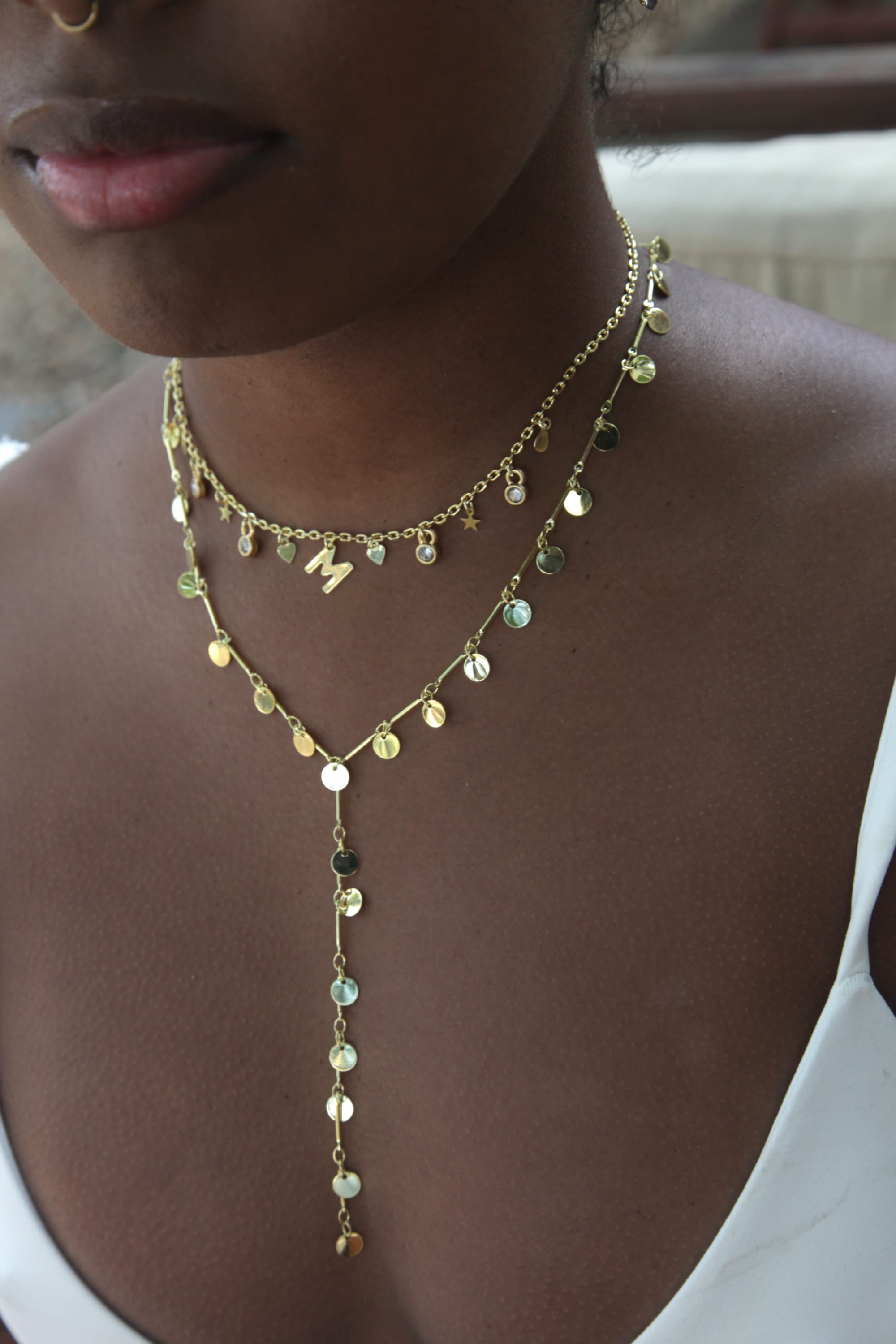 Choker Corrente Bicolor — Plaka Acessórios