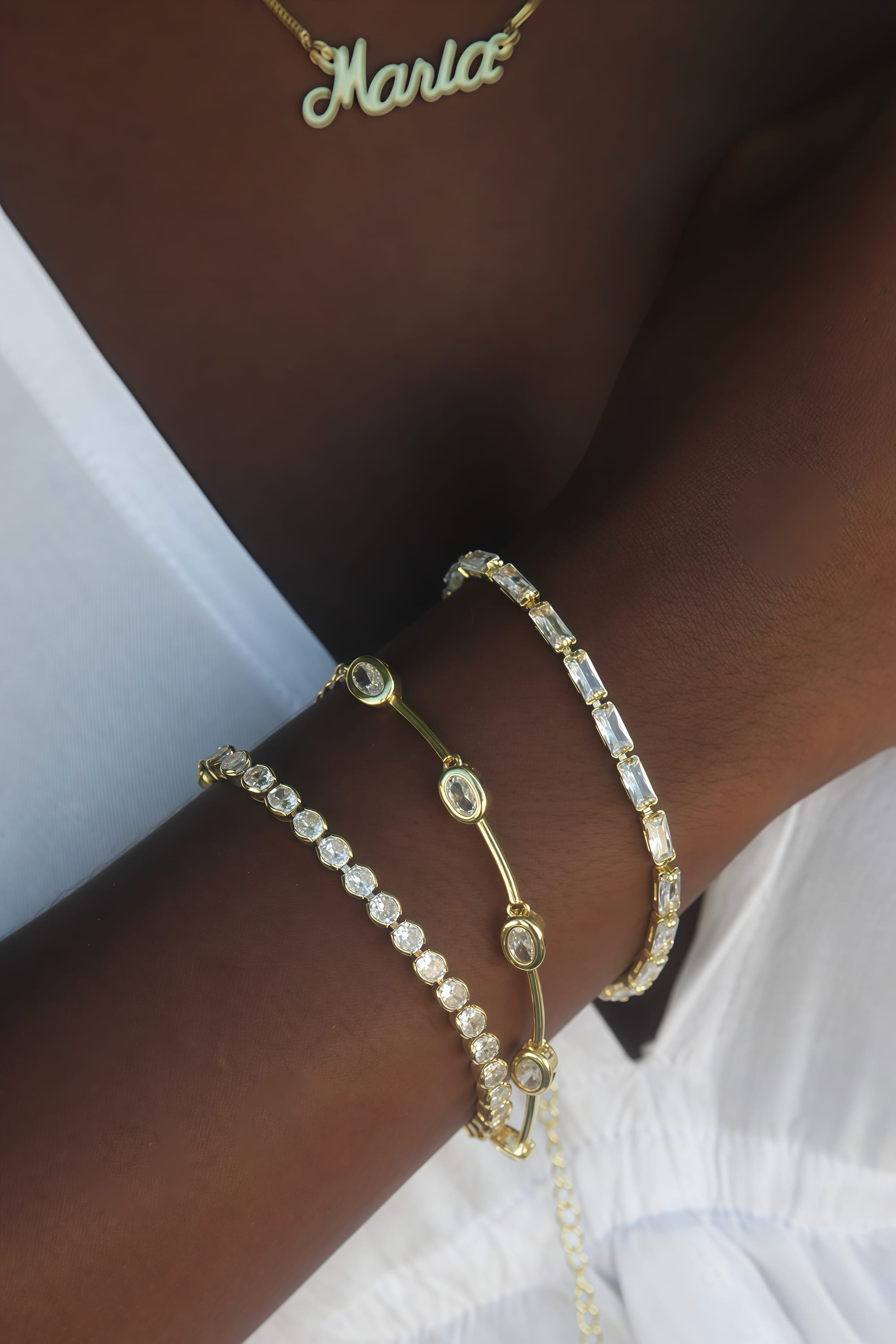 Choker Corrente Bicolor — Plaka Acessórios