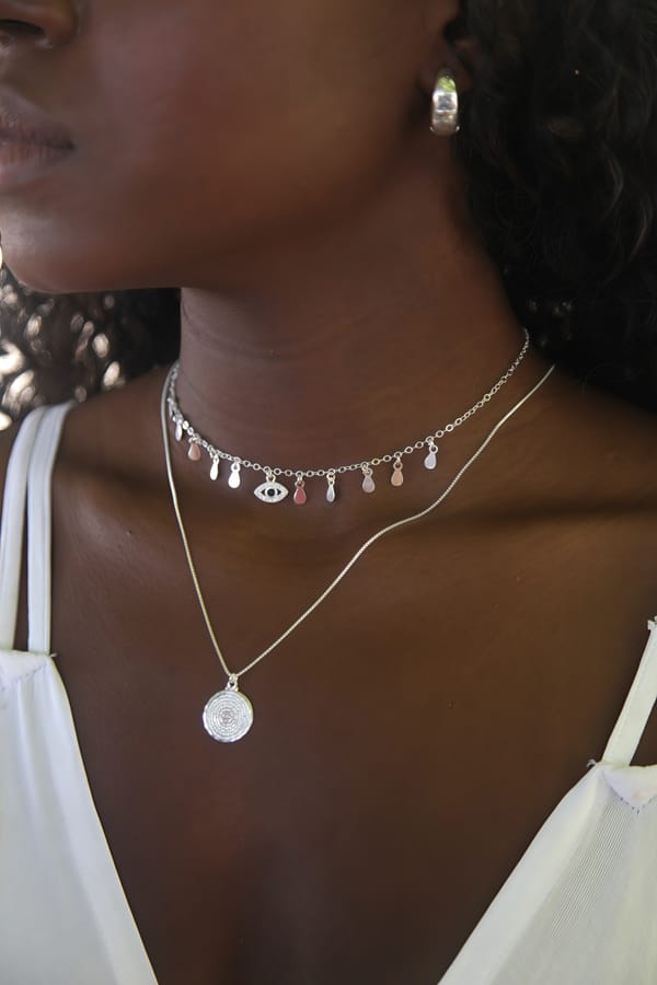 Choker Corrente Bicolor — Plaka Acessórios